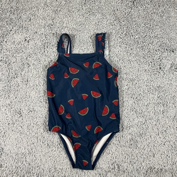 Carter's Other - Carter's Baby Girls One Piece Swimsuit‎ Size 4T Blue Watermelon Print Pre-Owned